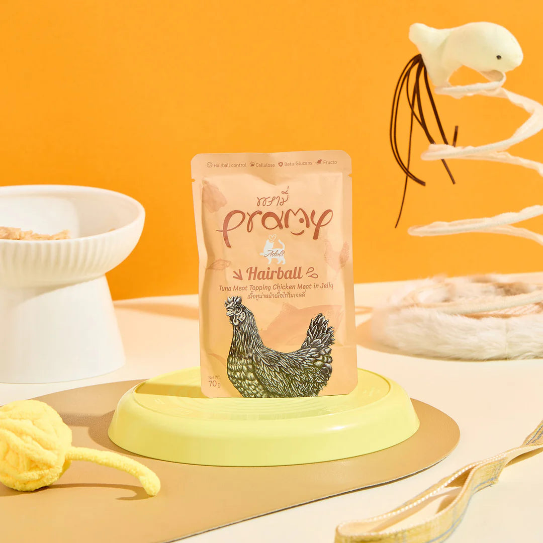 プラミー ツナ・チキンゼリー ヘアボール(毛玉排出) アダルト 70g×12個入(一般食)